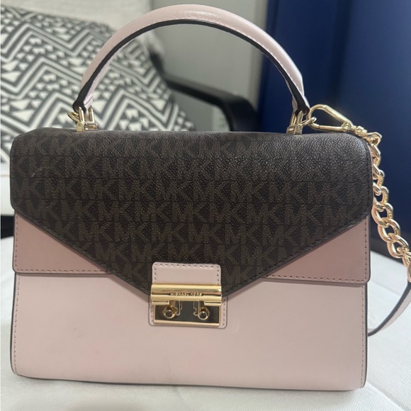 Michael Kors Bag- Chic Brown and Pink Satchel